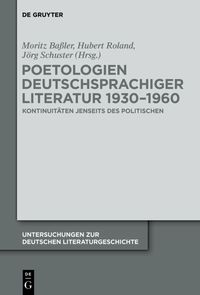 Produktbild: Poetologien deutschsprachiger Literatur 1930-1960