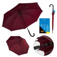 Produktbild: Idena Stockschirm bordeaux &Oslash;100cm Soft-Touch-Designgriff