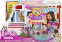 Produktbild: Barbie-Spielzeug, umbaubarer Krankenwagen und Klinik Spielset, mehr als 20 Zubehörteile, 2-in-1-Krankenwagen