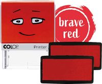 Produktbild: COLOP NIO Ersatz-Stempelkissen, Packung mit 2 Stempelkissen, brave red