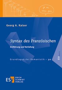 Produktbild: Syntax des Franz&ouml;sischen