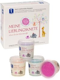 Produktbild: MEINE LIEBLINGSKNETE - Glitter-Edition - 4 Farben sort. - a 130 g