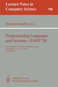 Produktbild: Programming Languages and Systems - ESOP '94