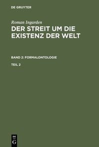 Produktbild: Der Streit um die Existenz der Welt. Band 2: Formalontologie. Teil 2