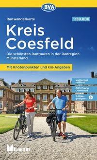 Produktbild: BVA Radwanderkarte Kreis Coesfeld mit Knotenpunkten 1:50.000