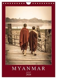 Produktbild: MYANMAR SPIRITUELL 2026 (Wandkalender 2026 DIN A4 hoch), CALVENDO Monatskalender
