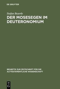 Produktbild: Der Mosesegen im Deuteronomium