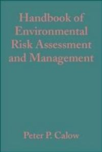 Produktbild: Handbook of Environmental Risk Assessment and Management
