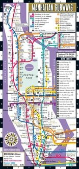 Produktbild: Streetwise Manhattan Bus Subway Map - Laminated Subway & Bus Map of Manhattan, New York