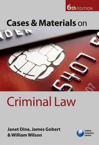 Produktbild: Gobert, J: Cases and Materials on Criminal Law