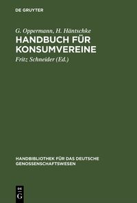 Produktbild: Handbuch f&uuml;r Konsumvereine