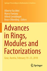 Produktbild: Advances in Rings, Modules and Factorizations