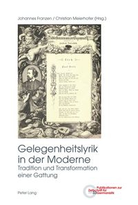Produktbild: Gelegenheitslyrik in der Moderne