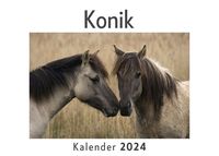 Produktbild: Konik (Wandkalender 2024, Kalender DIN A4 quer, Monatskalender im Querformat mit Kalendarium, Das perfekte Geschenk)