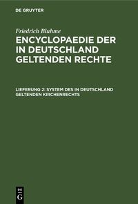 Produktbild: System des in Deutschland geltenden Kirchenrechts