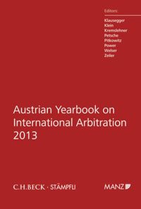 Produktbild: Austrian Yearbook on International Arbitration 2013