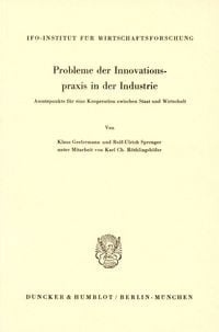Produktbild: Probleme der Innovationspraxis in der Industrie.