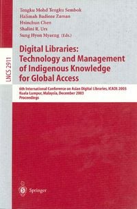 Produktbild: Digital Libraries: Technology and Management of Indigenous Knowledge for Global Access