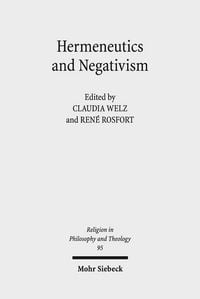 Produktbild: Hermeneutics and Negativism