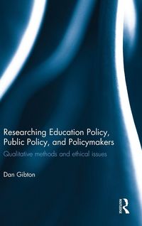 Produktbild: Researching Education Policy, Public Policy, and Policymakers