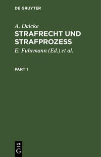 Produktbild: Strafrecht und Strafproze&szlig;