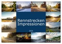 Produktbild: Rennstrecken Impressionen (Tischkalender 2026 DIN A5 quer), CALVENDO Monatskalender