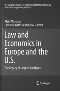 Produktbild: Law and Economics in Europe and the U.S.