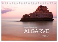 Produktbild: Str&auml;nde, Felsen und Meer - ALGARVE 2027 (Tischkalender 2027 DIN A5 quer), CALVENDO Monatskalender