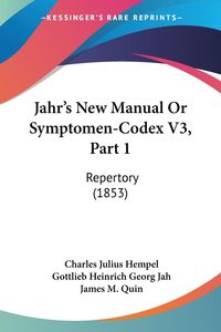 Produktbild: Jahr's New Manual Or Symptomen-Codex V3, Part 1