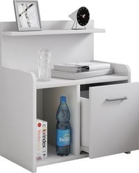 Produktbild: XL Hoher Nachtschrank Nachttisch Schublade Nilasa