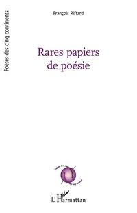 Produktbild: Rares papiers de po&eacute;sie