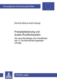 Bild vom Artikel Produktplatzierung und duales Rundfunksystem vom Autor Dominik Herzog