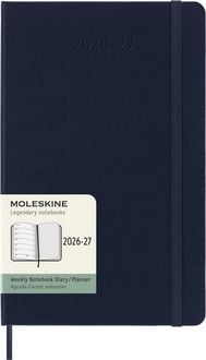 Produktbild: Moleskine 18 Monate Wochen 26/27 L/A5, 1W=1S Geb Saphir