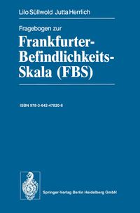 Produktbild: Fragebogen zur Frankfurter-Befindlichkeits-Skala (FBS)