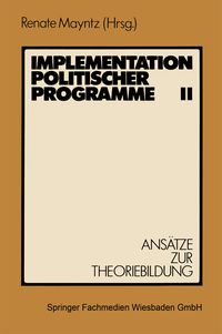 Produktbild: Implementation politischer Programme II