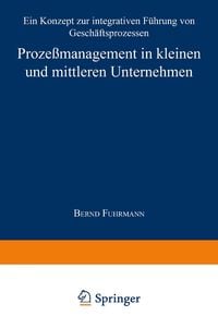 Produktbild: Proze&szlig;management in kleinen und mittleren Unternehmen