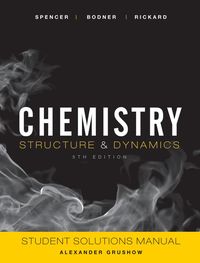 Produktbild: Chemistry: Structure and Dynamics, 5e Student Solutions Manual