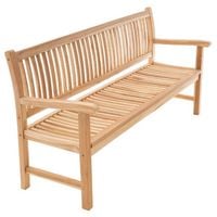 Produktbild: 4er Sitzbank Gartenbank Landhausstil Teak Holz