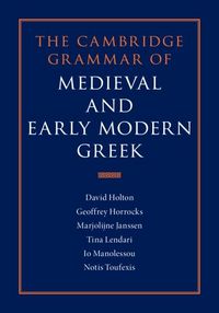 Produktbild: Cambridge Grammar of Medieval and Early Modern Greek