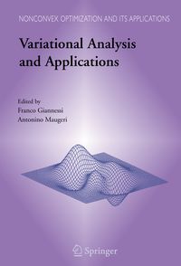 Produktbild: Variational Analysis and Applications