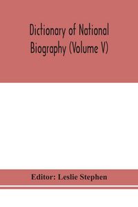 Produktbild: Dictionary Of National Biography (Volume V)