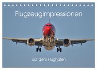Produktbild: Flugzeugimpressionen auf dem Flughafen (Tischkalender 2026 DIN A5 quer), CALVENDO Monatskalender