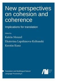 Produktbild: New perspectives on cohesion and coherence