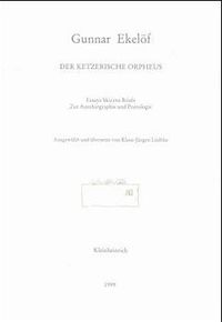 Produktbild: Der ketzerische Orpheus