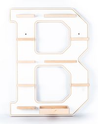 Produktbild: Wandregal  "Buchstabe B" f&uuml;r Toniebox