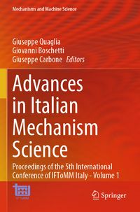 Produktbild: Advances in Italian Mechanism Science