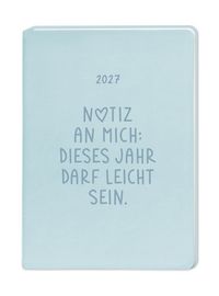 Produktbild: Terminplaner Lederlook 2027 Hellblau