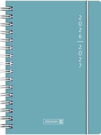 Produktbild: Sch&uuml;lerkalender 2026/2027 "Plain Blue" | A5, Kunststoff