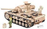 COBI 2562 - Historical Collection, PANZER III AUSF. J WWII, 780 Klemmbausteine, 2 Figuren