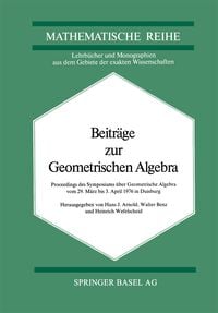 Produktbild: Beitr&auml;ge zur Geometrischen Algebra
